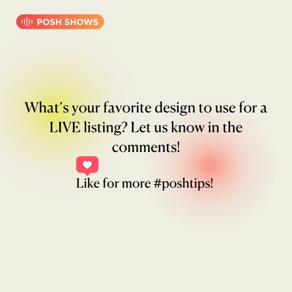 #PoshTip - How to Create a Live Listing - Picture 3 of 4